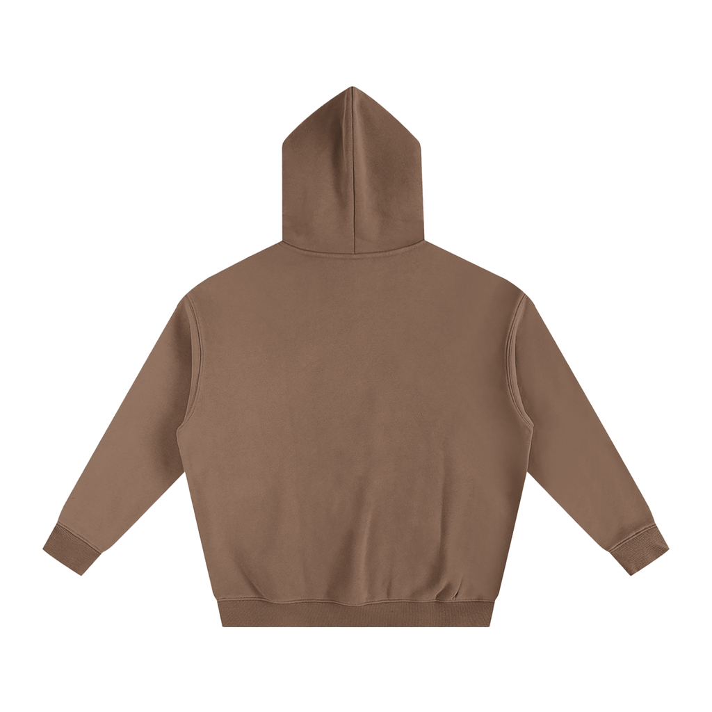 Neutral Color Oversize Fleeced Hoodie