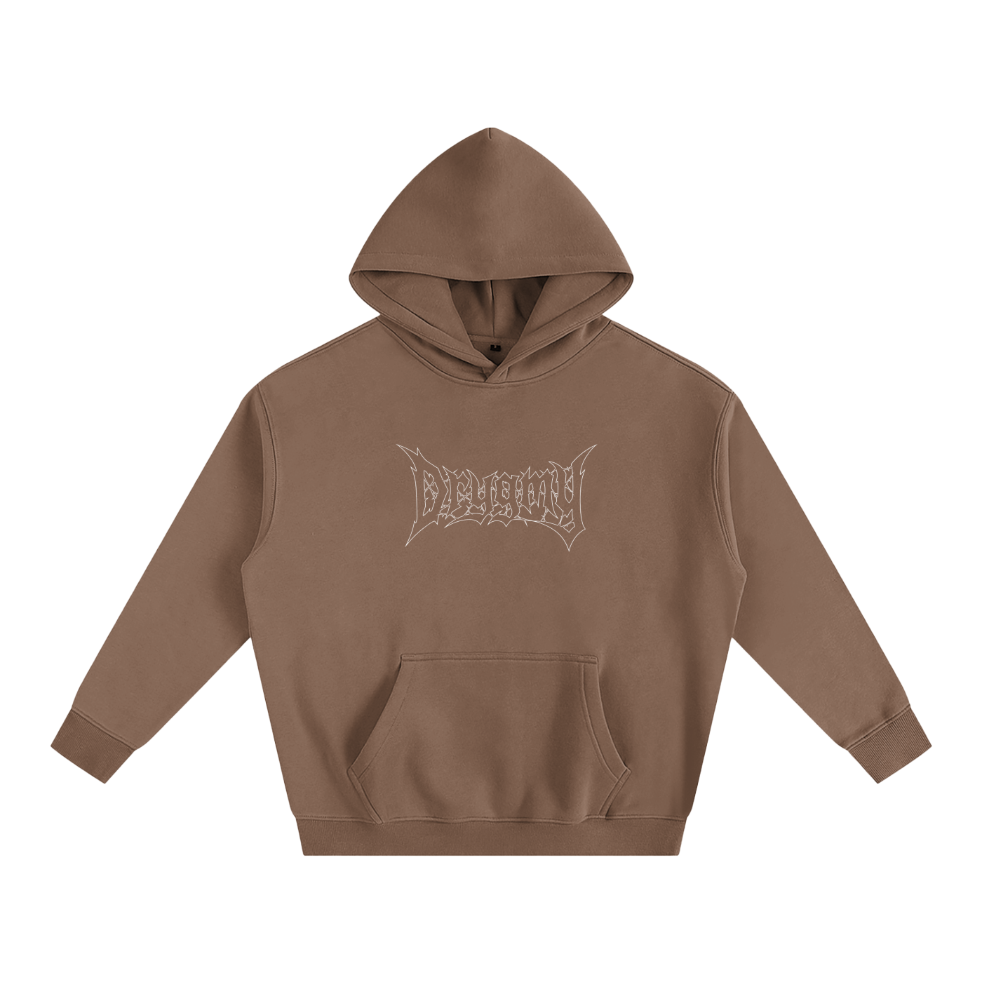 Neutral Color Oversize Fleeced Hoodie